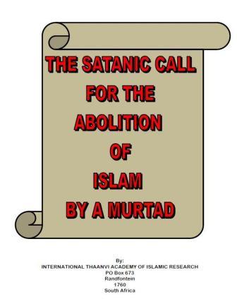 SATANIC CALL FOR THE ABOLITION OF ISLAM