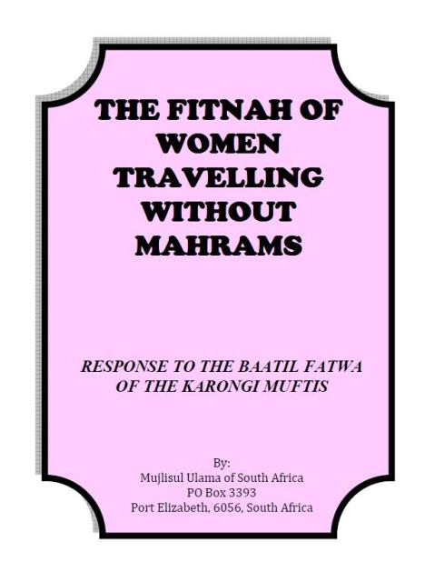 TravellingWithoutMahrams