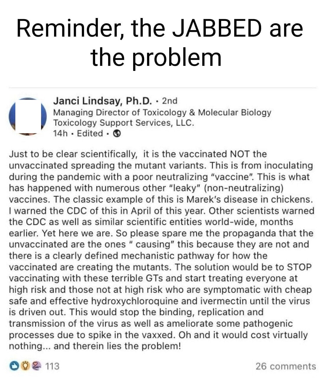 Jabbed are the problem